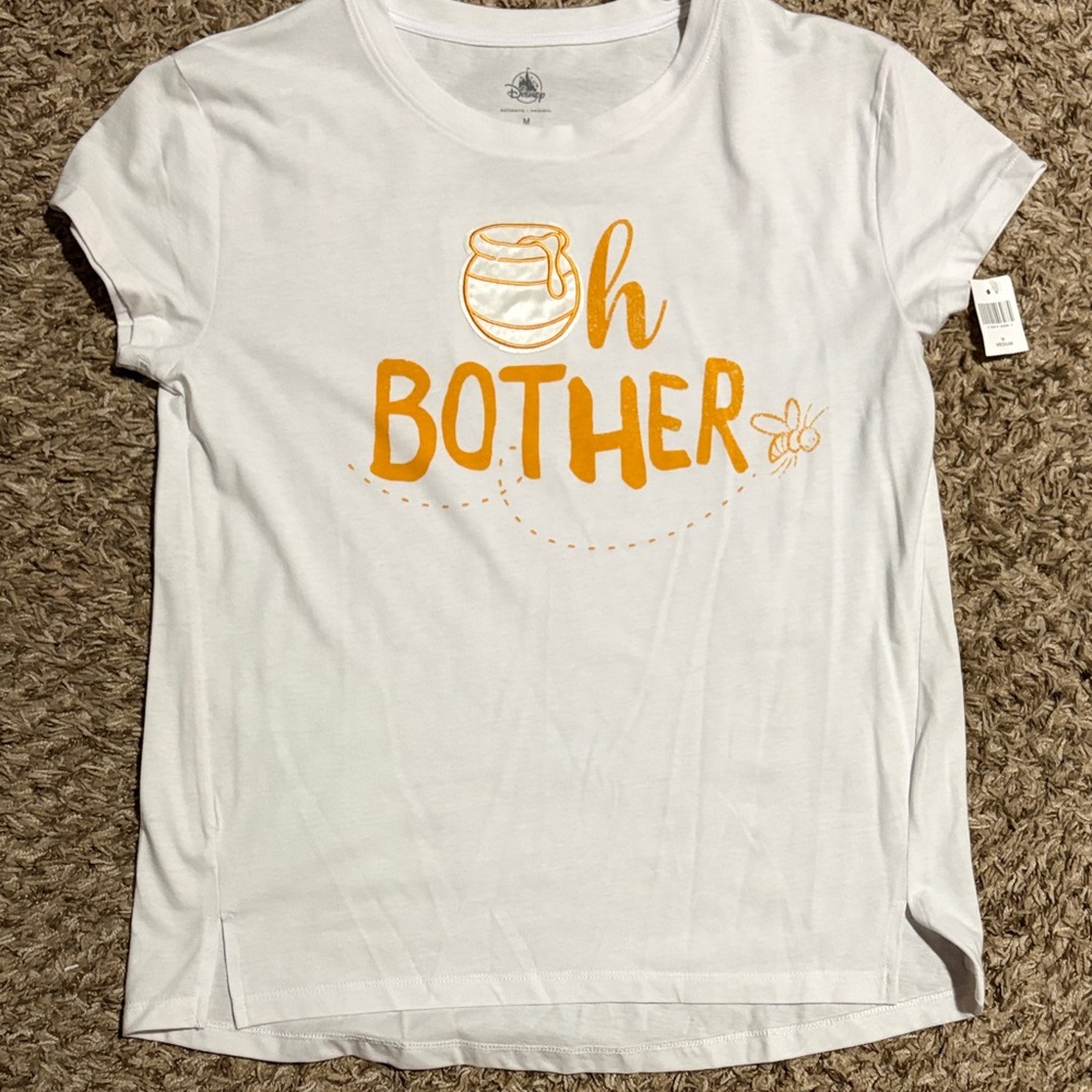 Disney White and Orange Short Sleeve Tee